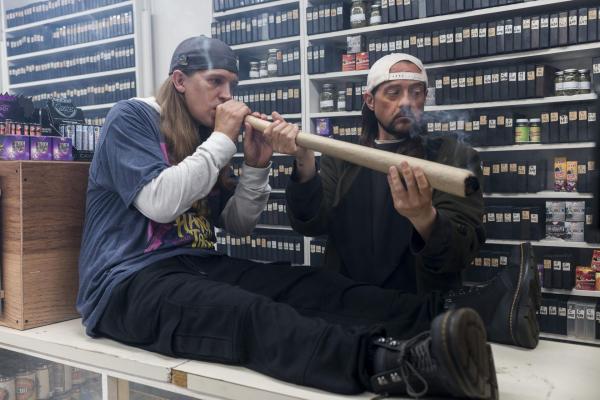 Bild 1 von 4: Jay (Jason Mewes, l.); Silent Bob (Kevin Smith, r.)