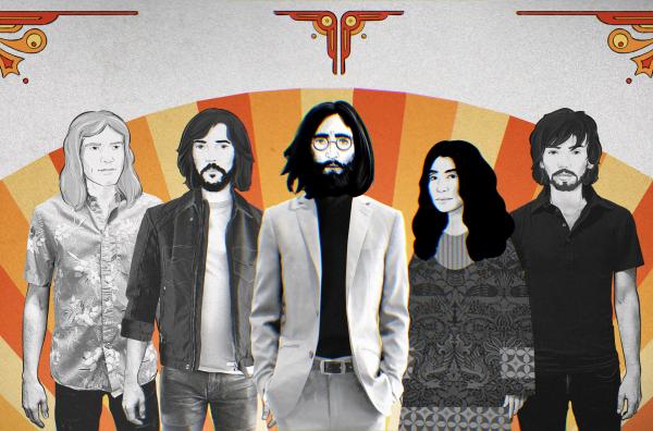 Bild 1 von 7: Der Auftritt von John Lennon, der zusammen mit Yoko Ono, Eric Clapton, Klaus Voormann und Alan White die Bühne stürmte, bleibt unvergesslich. (Animation erstellt von Mathew den Boer)
