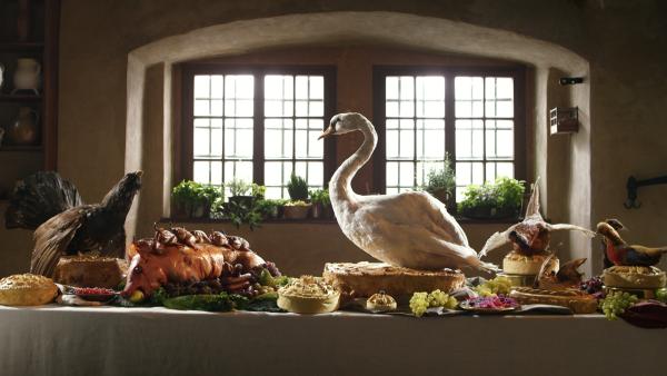 Bild 1 von 6: Einige revolutionäre Ideen sind dann doch etwas fragwürdig: Wer es sich leisten konnte, veranstaltete im Spätmittelalter gerne Bankette mit ausufernden Schaugerichten.