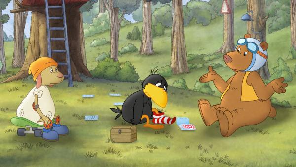 Bild 1 von 5: Beim Kartenspielen hat Eddi mehr Glück als Socke.