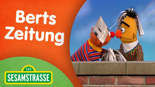 Bild 1 von 2: Ernie hat eine Menge Ideen, was Bert mit seiner Zeitung anfangen könnte.