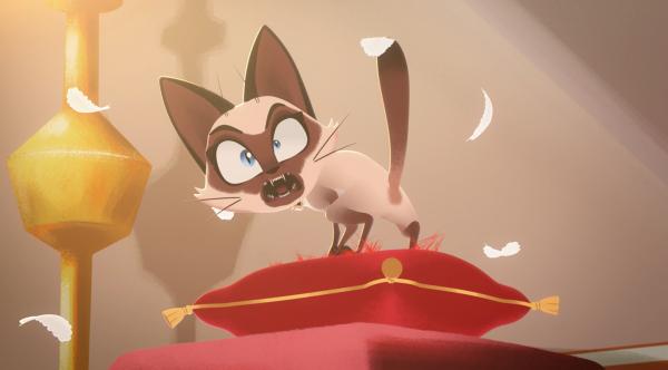 Bild 1 von 3: Ariane verliert bei einer Musikprobe die Kontrolle und verletzt dabei fast ihre beste Freundin, Maus Gazette. Belfort und Lupin greifen ein, um die Freundschaft zu retten.