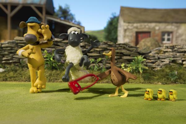 Bild 1 von 4: Shaun erfährt: Mit der Entenmama ist nicht gut Kirschen essen.