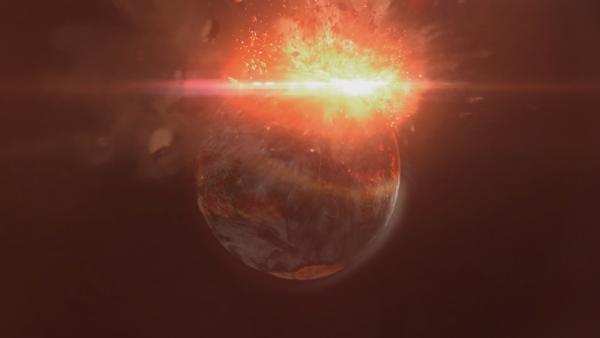 Bild 1 von 3: Auf dem Mars hat es möglicherweise bereits Leben gegeben. Planeteneinschläge und fatale Klimaveränderungen könnten die Lebewesen ausgelöscht haben.
