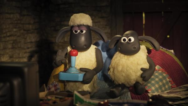 Bild 1 von 6: Auch für die Schafe sind Videospiele die schönste Freizeitbeschäftigung.