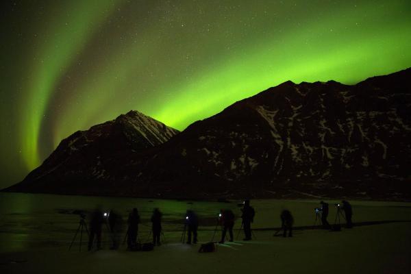 Bild 1 von 3: Im Bild: Norwegen erstreckt sich bis weit im Norden, weit jenseits des Polarkreises. Das Land birgt viele in Eis und Schnee gehüllte Schätze, die sich am besten auf einer Bootsfahrt entdecken lassen.