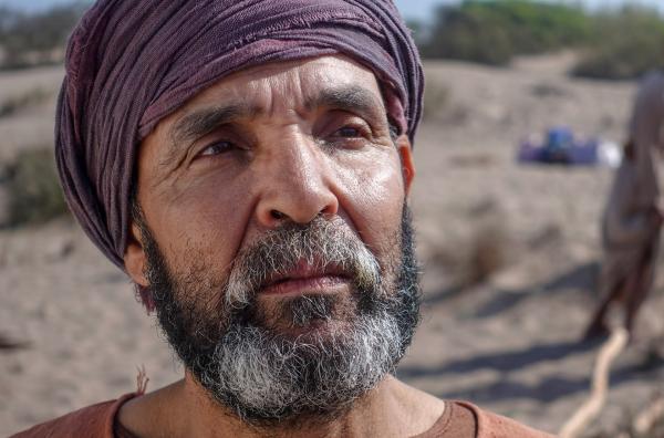 Bild 1 von 4: Epeius (Abdellatif Salwan) ist einer der Anführer der Griechen. Er hat, der Legende nach mit Hilfe der Göttin Athene, das Trojanische Pferd konstruiert.