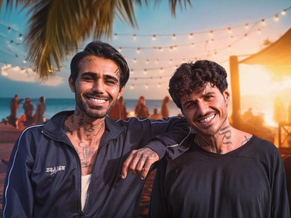 Bild 1 von 1: Im Bild: Hardi Mohammad, Hunnar Mohammad.