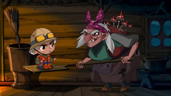 Bild 1 von 16: Baba Jaga will Pascha in den Ofen schieben.