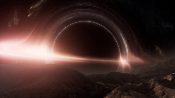 Bild 1 von 4: Sagittarius A*, das supermassereiche Schwarze Loch im Zentrum unserer Galaxie hat die Kraft, jeden Planeten zu zerreißen, der ihm zu nahekommt.