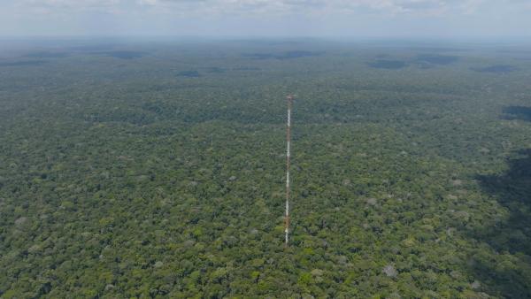 Bild 1 von 15: Der Atto-Turm liegt mitten im brasilianischen Amazonas-Regenwald, 150 Kilometer entfernt von der nächsten Großstadt. Ein deutsch-brasilianisches Projekt zur Klimaforschung. Mit 325 Metern das höchste Gebäude Südamerikas.