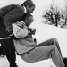 Drei Männer im Schnee