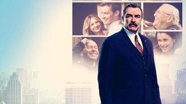 Bild 1 von 17: Im Bild (v.li.): Donnie Wahlberg (Danny Reagan), Vanessa Ray (Eddie Janko), Will Estes (Jamie Reagan), Tom Selleck (Frank Reagan), Len Cariou (Henry Reagan), Bridget Moynahan (Erin Reagan-Boyle).