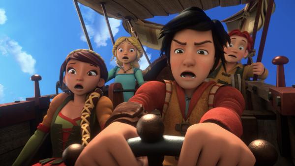 Bild 1 von 1: Lisa, Bianca, Leo und Lollo sind auf der Flucht.