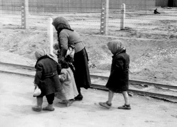 Bild 1 von 15: Auschwitz, Mai 1944: Sie wissen noch nicht, dass dies ihr letzter Gang ist - auf dem Weg zur Gaskammer.