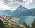 3sat 15:10: Traumhafte Bahnstrecken der Schweiz: Im „Gotthard Panorama Express“ vom Vierwaldstättersee ins Tessin