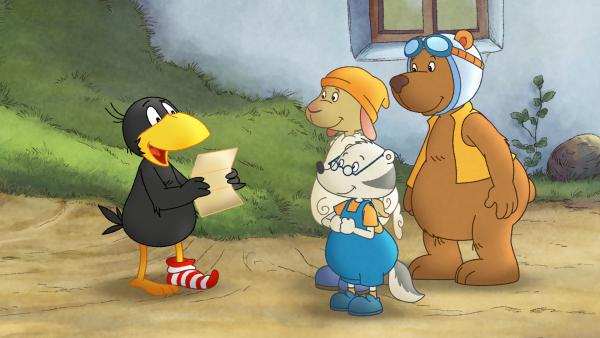 Bild 1 von 4: Socke liest stolz seine Post aus Übersee.