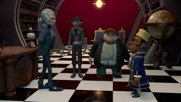 Bild 1 von 3: Graylock (links) hat Herzog Miteo (rechts) einbestellt, um ihm die weiteren Pläne für das \