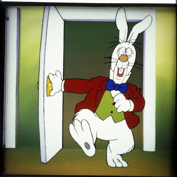 Bild 1 von 7: Im Bild: Das große weiße Kaninchen hat es eilig. Es muss der Herzkönigin die Zeit ansagen, aber ständig kommt etwas dazwischen.