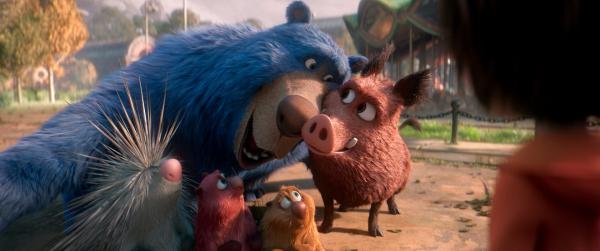 Bild 1 von 7: Boomer, left, and Greta with Steve, Cooper and Gus in a scene from the animated film, WONDER PARK by Paramount Animation and Nickelodeon Movies
