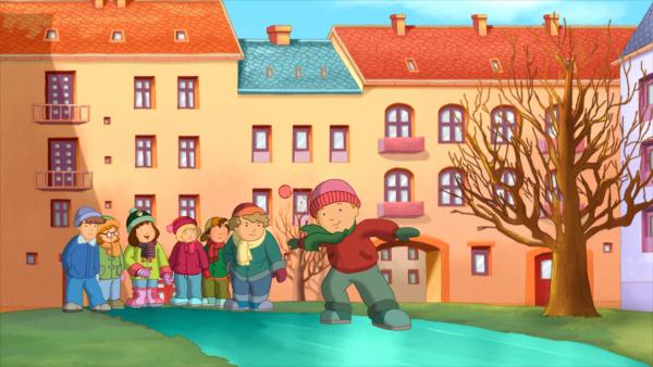 Bild 1 von 6: Nachdem das kleine Kätzchen mit Lauras Hilfe gerettet wurde, möchte jeder ihrer Freunde die berühmte, rote Bommelmütze tragen.