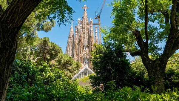 Bild 1 von 2: Im Bild: Die von Antoni Gaudí entworfene Sagrada Família in Barcelona.