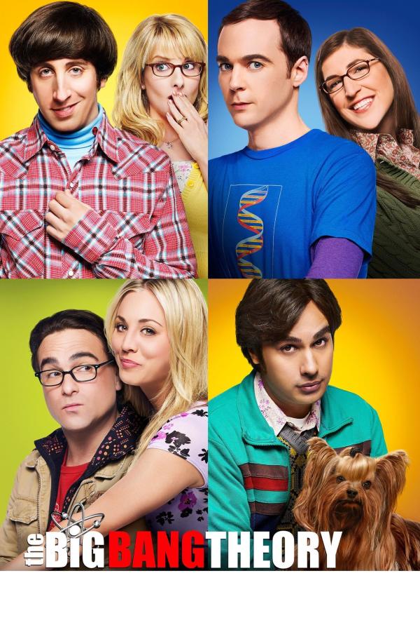Bild 1 von 32: (8. Staffel) - The Big Bang Theory: Bernadette (Melissa Rauch, oben 2.v.l.), Howard (Simon Helberg, oben l.), Amy (Mayim Bialik, oben r.), Sheldon (Jim Parsons, oben 2.v.r.), Leonard (Johnny Galecki, unten l.), Penny (Kaley Cuoco, unten M.) und Raj (Kunal Nayyar, unten r.) ...