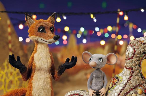 Bild 1 von 6: Die ängstliche Dalli und der stotternde Weißbauch freunden sich an und beschließen, gemeinsam Dallis Vater im Tierhimmel zu suchen.