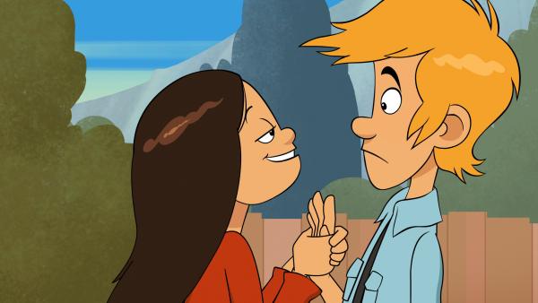 Bild 1 von 4: Wendy sieht Max zärtlich an, doch der will eigentlich nur etwas mit seinem Handy machen.