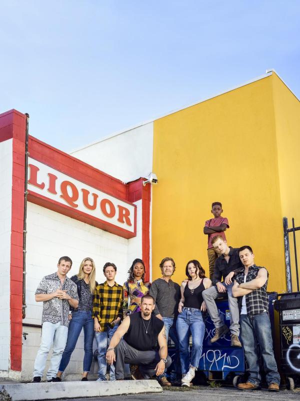 Bild 1 von 34: Im Bild (v.li.): Jeremy Allen White (Lip Gallagher), Kate Miner (Tami Tamietti), Ethan Cutkosky (Carl Gallagher), Steve Howey (Kevin Ball), Shanola Hampton (Veronica Fisher), William H. Macy (Frank Gallagher), Emma Kenney (Debbie Gallagher), Christian Isaiah (Liam Gallagher), Cameron Monaghan (Ian Gallagher), Noel Fisher (Mickey Milkovich).