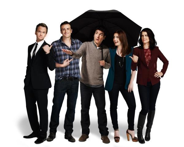 Bild 1 von 29: (9. Staffel) - Ein Blick zurück in die wilden Jahre von Ted (Josh Radnor, M.), Marshall (Jason Segel, 2.v.l.), Barney (Neil Patrick Harris, l.), Lily (Alyson Hannigan, r.) und Robin (Cobie Smulders, 2.v.r.) ...
