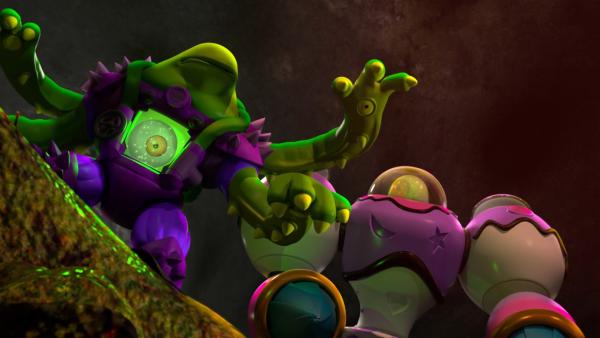 Bild 1 von 4: Dr. Nautilus hat Bobbie Blobbys Anzug geklaut!