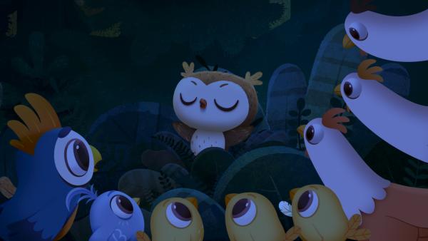 Bild 1 von 1: Odo und Doodle wollen zeigen, dass auch kleine Vögel sehr gruselig sein können!