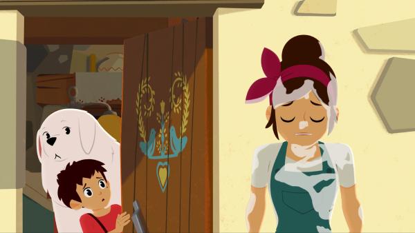 Bild 1 von 7: Angelina hat ein Milchbad genommen.