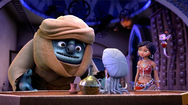 Bild 1 von 5: Karim, Sherazade und Halil lernen Duban, den geheimnisvollen Doktor, kennen.