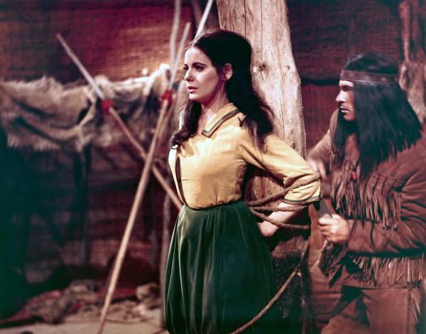 Bild 1 von 6: Mabel (Juliette Villard), die Tochter von Major Dunham, ist durch eine List aus dem Fort ihres Vaters als Geisel ins Indianerlager entführt worden.