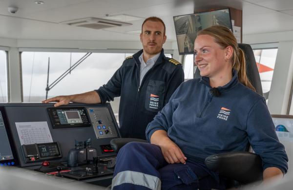 Bild 1 von 4: Imke Habben will Kapitänin werden - an Bord von \