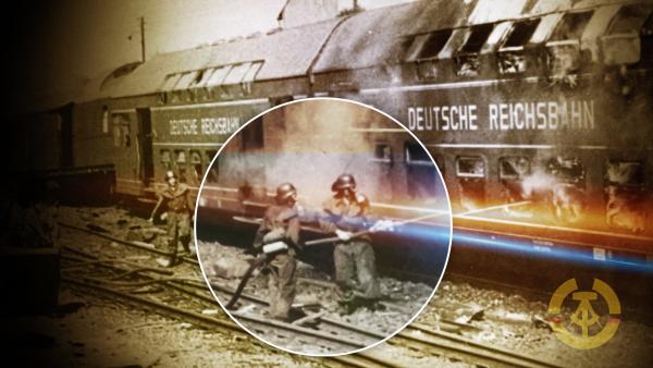 Bild 1 von 1: Im Bahnhof Langenweddingen rammt im Sommer 1967 ein Personen-Zug einen Tanklaster mit Leichtbenzin. 94 Menschen kommen in den Flammen um, darunter viele Kinder auf dem Weg in die Schulferien.