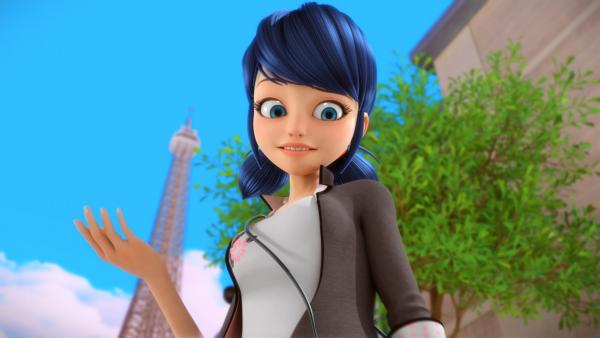 Bild 1 von 27: Theo ist ein verärgerter Bildhauer, der sich in Ladybug verliebt hat. Als er in Hawk Moths Schusslinie gerät, wird er in Copycat verwandelt, einem exakten Doppelgänger von Cat Noir.