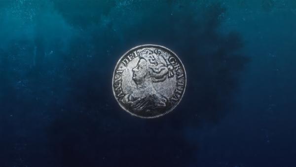 Bild 1 von 7: 1996 entdecken Unterwasserarchäologen Blackbeards Schiff vor der Küste North Carolinas. Auch Teile des Silberschatzes waren noch vorhanden.