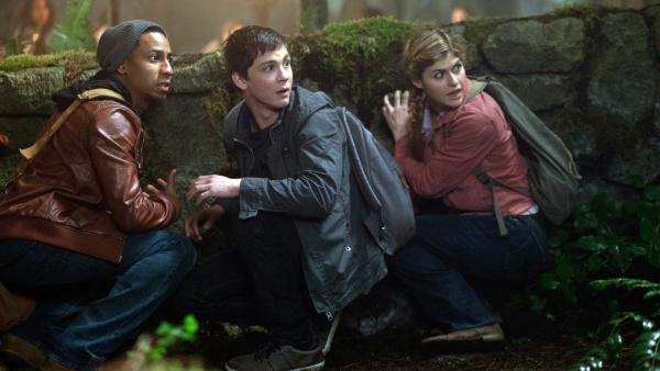 Bild 1 von 6: Grover (Brandon T. Jackson, li.), Percy (Logan Lerman) und Annabeth (Alexandra Daddario)
