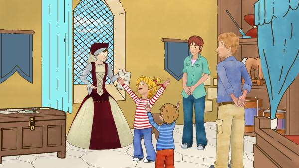 Bild 1 von 8: Früher hat eine Familie in einem Bett geschlafen.