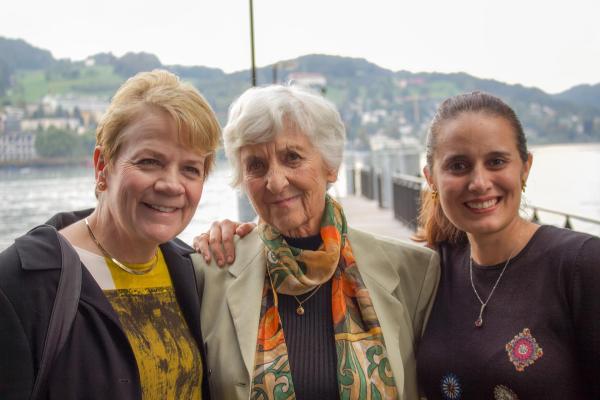 Bild 1 von 5: Im Bild: Dirigentin Marin Alsop, Dirigentin Sylvia Caduff, Dirigentin Lina Gonzalez-Granados in Luzern.