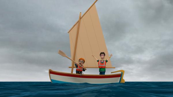 Bild 1 von 4: Norman Price und seine Mutter Dilys sind in Seenot geraten.