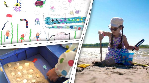 Bild 1 von 2: Spaß mit Sand am Strand