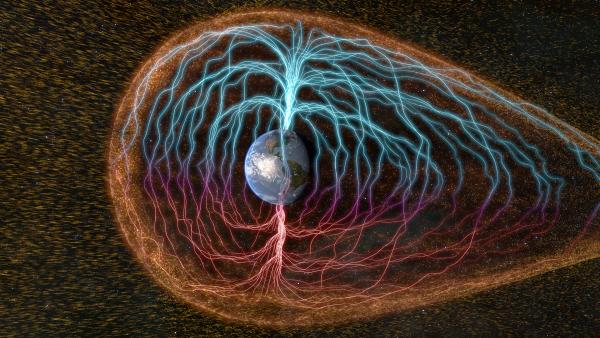 Bild 1 von 5: Ohne das Magnetfeld könnte auf der Erde kein Leben existieren. Es schützt uns vor kosmischer Strahlung.