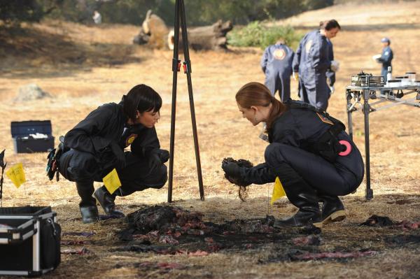 Bild 1 von 9: Camille Saroyan (Tamara Taylor, l.); Temperance Brennan (Emily Deschanel, r.)