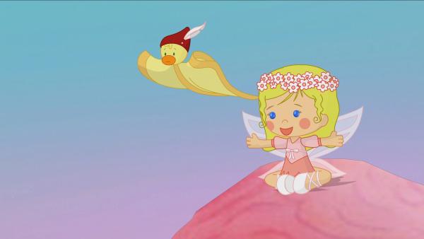 Bild 1 von 6: Zoé und QuackQuack entdecken ein ziemlich großes Entennest.