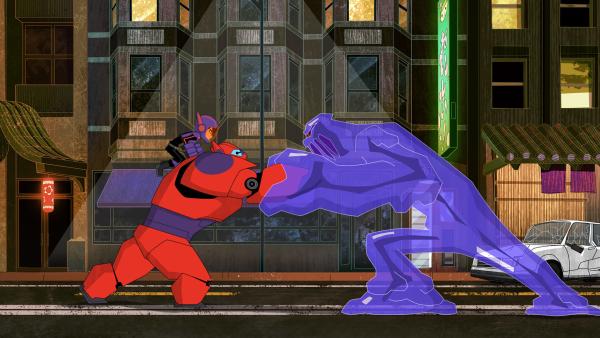 Bild 1 von 3: Honey Lemon gelingt es, Globby wieder in einen Menschen zu verwandeln. Doch Big Hero 6 werden mit einem neuen Schleimmutanten konfrontiert.