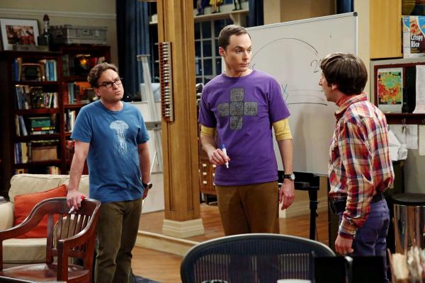 Bild 1 von 29: Wollen sich ihren ausgefallenen Einfällen widmen: Howard (Simon Helberg, r.), Leonard (Johnny Galecki, l.), Sheldon (Jim Parsons, M.) und Raj ...